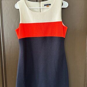 Tommy Hilfiger Colorblock Sleeveless Sheath Dress - Size 10